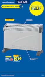 Offre Convecteur Électrique dans le catalogue Lidl du moment à la page 45