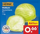 Weißkohl von Heimat im aktuellen Netto Marken-Discount Prospekt