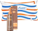 Selbstbraeuner im dm-drogerie markt Prospekt Selbstbräuner Lotion Körper + beach pillow bag von M. Asam im aktuellen dm-drogerie markt Prospekt für 17,95 €