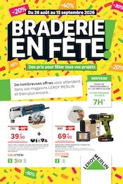 Prospectus LEROY MERLIN à Thury-Harcourt, "BRADERIE EN FÊTE !", 8 pages, 26/08/2026 - 15/09/2026