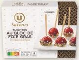Mini Burgers Foie Gras Purée de Figues & Oignons Surgelés - U SAVEURS dans le catalogue U Express