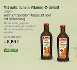 Vollfrucht Sanddorn Ungesüßt oder mit Blütenhonig von DONATH im aktuellen VITALIA Reformhaus Prospekt für 8,69 €