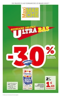 Prospectus Bi1 de la semaine "LA QUINZAINE DES PRIX ULTRA BAS" avec 1 pages, valide du 11/03/2025 au 23/03/2025 pour Sanvignes-les-Mines et alentours