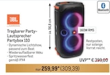 Tragbarer Party-Lautsprecher Partybox 110 Angebote von JBL bei Metro Neustadt für 259,99 €