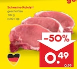 Schweine-Kotelett Angebote bei Netto Marken-Discount Freiberg für 0,49 €