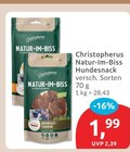 Natur-Im-Biss Hundesnack im Angebot bei budni in Lüneburg Natur-Im-Biss Hundesnack Angebote von Christopherus bei budni Lüneburg für 1,99 €
