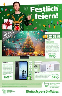 Fernseher im aktuellen EP: Prospekt (Böblingen) Fernseher im EP: Prospekt "Festlich shoppen!" mit 12 Seiten (Böblingen)