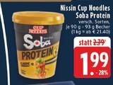 Cup Noodles Soba Protein im Angebot bei EDEKA in Oberhausen Cup Noodles Soba Protein Angebote von Nissin bei EDEKA Oberhausen für 1,99 €