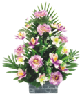 Composition de camélias, orchidées et mini fleurs en promo chez Bazarland Amiens à 21,99 €