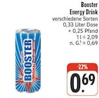 Energy Drink Angebote von Booster bei nah und gut Würzburg für 0,69 €