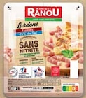 Lardons fumés taux de sel réduit conservation sans nitrite sans ogm - MONIQUE RANOU dans le catalogue Intermarché