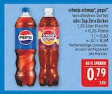 schwip schwap, pepsi oder 7up Zero Zucker im Angebot bei Marktkauf in Hof schwip schwap, pepsi oder 7up Zero Zucker Angebote von Pepsi bei Marktkauf Hof für 0,79 €