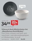 Müslischalen-Set „Manufacture Rock Mickey“ von Villeroy & Boch im aktuellen XXXLutz Prospekt