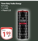 Vodka Energy im Angebot bei GLOBUS in Willich Vodka Energy Angebote von Three Sixty bei GLOBUS Willich für 1,99 €