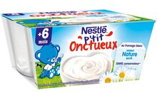 Saveurs Et Nature - Nestlé dans le catalogue Monoprix P’tit Onctueux au fromage blanc nature sucré - Nestlé à 1,30 € en promo chez Monoprix