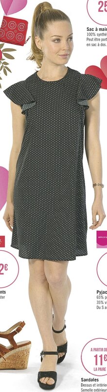 Robe volants - Géant Casino à Paris Robe volants en promo chez Géant Casino Paris à 12,00 €