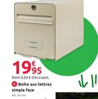 Promo Boîte aux lettres simple face à 19,95 € dans le catalogue Mr.Bricolage à Le Rouret