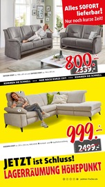 Aktueller Polstermöbel Fischer Prospekt mit Sofa, "JETZT IST SCHLUSS - LAGERRÄUMUNG HÖHEPUNKT", Seite 8