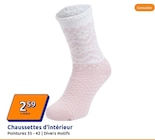 Chaussettes d'intérieur en promo chez Action Calais à 2,59 €