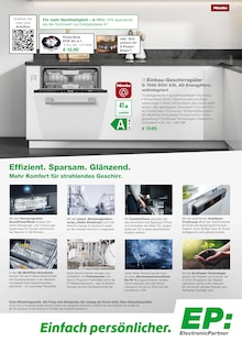 Geschirrspüler im EP: Prospekt "Miele Hausgeräte -effizient und langlebig-" mit 12 Seiten (Potsdam)