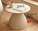 Table basse Fylis magnésie Ø50×40cm dans le catalogue Maxi Bazar