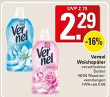 Weichspüler im Angebot bei WEZ in Löhne Weichspüler Angebote von Vernel bei WEZ Löhne für 2,29 €