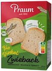 Aktuelles Bio-Dinkelzwieback Angebot bei REWE in Frankfurt (Main) ab 1,49 €