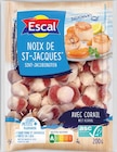 Noix de st jacques asc crues surgelées avec corail - ESCAL en promo chez Intermarché Hyper Nancy à 6,96 €
