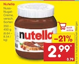 Nuss-Nugat-Creme Angebote von Nutella bei Netto Marken-Discount Völklingen für 2,99 €