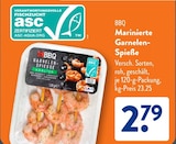 Garnelen im ALDI SÜD Prospekt Marinierte Garnelen-Spieße von BBQ im aktuellen ALDI SÜD Prospekt für 2,79 €