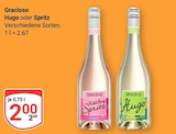 Hugo im Angebot bei GLOBUS in Herne Hugo Angebote von Gracioso bei GLOBUS Herne für 2,00 €
