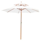 Aktuelle Buchsbaum Angebote bei POCO in Stuttgart Aktuelles Outsunny Sonnenschirm weiß Bambus H/D: ca. 260x270 cm Angebot bei POCO in Stuttgart ab 67,49 €