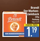 Der Markenzwieback von Brandt im aktuellen EDEKA Prospekt für 1,19 €