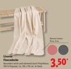Fleecedecke von Livarno im aktuellen Lidl Prospekt für 3,50 €