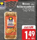Weizen-Sandwich Angebote von EDEKA Herzstücke bei EDEKA Bergkamen für 1,49 €