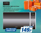 Mikrowelle MCG 25 Chef Angebote von CASO bei expert Bad Salzuflen für 149,00 €