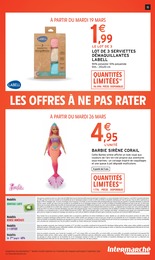 Offre Barbie Sirène dans le catalogue Intermarché du moment à la page 15
