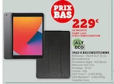 Ipad 8 reconditionné - Alt Eco - Hyper U à Vannes Ipad 8 reconditionné - Alt Eco en promo chez Hyper U Vannes à 229,00 €