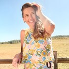 Blouse courte droite sans manches blanc femme dans le catalogue La Halle