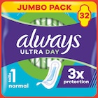 Serviettes hygiéniques ultra normal - ALWAYS en promo chez Intermarché Serviettes hygiéniques ultra normal - ALWAYS dans le catalogue Intermarché