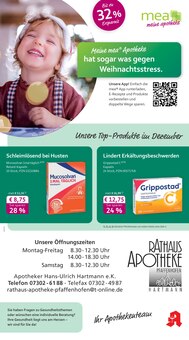 Aktueller mea - meine apotheke Prospekt "Unsere Dezember-Angebote" Seite 1 von 4 Seiten für Pfaffenhofen