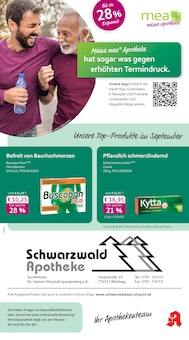 Aktueller mea - meine apotheke Prospekt "Unsere September-Angebote" Seite 1 von 4 Seiten für Offenburg