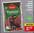 Yamini Truthahn Snack Salami im Angebot bei Zimmermann in Gifhorn Yamini Truthahn Snack Salami Angebote von Kamar bei Zimmermann Gifhorn für 2,69 €