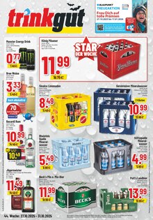 Aktueller Trinkgut Prospekt für Welver und Ungebung,  Seiten zum blättern Trinkgut Prospekt Aktuelle Angebote mit  Seiten in Welver und Umgebung