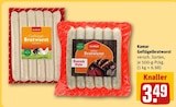 Geflügelbratwurst von Kamar für 3,49 € bei REWE im Angebot Geflügelbratwurst von Kamar im aktuellen REWE Prospekt
