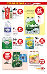Prix et réduction Perrier dans le prospectus Super U en cours Offre Perrier dans le catalogue Super U du moment à la page 21