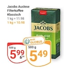 Aktuelle Jacobs Angebote bei GLOBUS in Trier Aktuelles Auslese Filterkaffee Klassisch Angebot bei GLOBUS in Trier ab 5,49 €