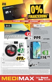 Aktueller MEDIMAX Prospekt mit Handy, "0% FINANZIERUNG", Seite 1