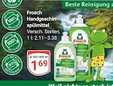 Handgeschirrspülmittel Angebote von Frosch bei GLOBUS Salzgitter für 1,69 €