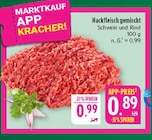 Marktkauf Oschatz - Hackfleisch gemischt Angebot im Prospekt Hackfleisch gemischt bei Marktkauf im Oschatz Prospekt für 0,89 €